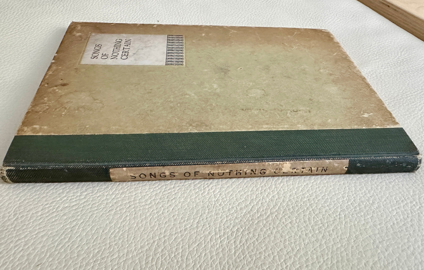 Songs of Nothing Certain: University of Georgia Verse 1920 - 1928 Edited by Charles Roberts Anderson and Edwin Mallard Everett (HARDBACK)